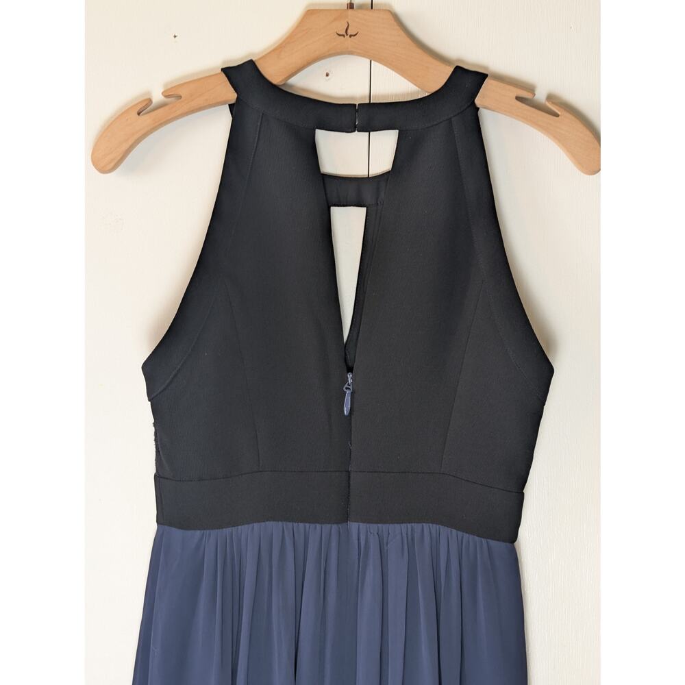 BCBGeneration Navy Maxi With Black Lace Bodice Size 0 - Picture 13 of 16